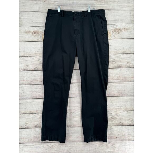 Polo Ralph Lauren Classic Fit Chino Pants Mens 40x34 Black Straight Leg - Picture 1 of 12